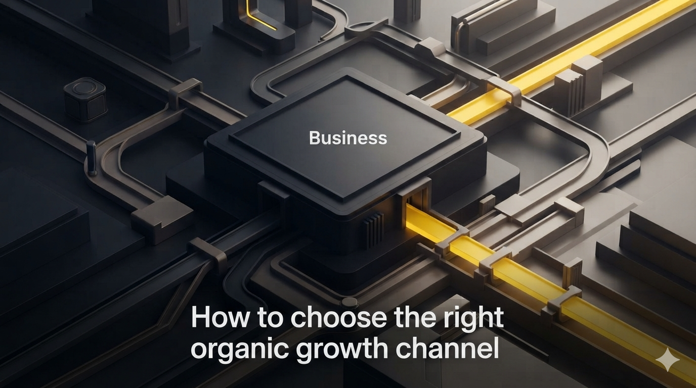 Choose the right organic growth channel